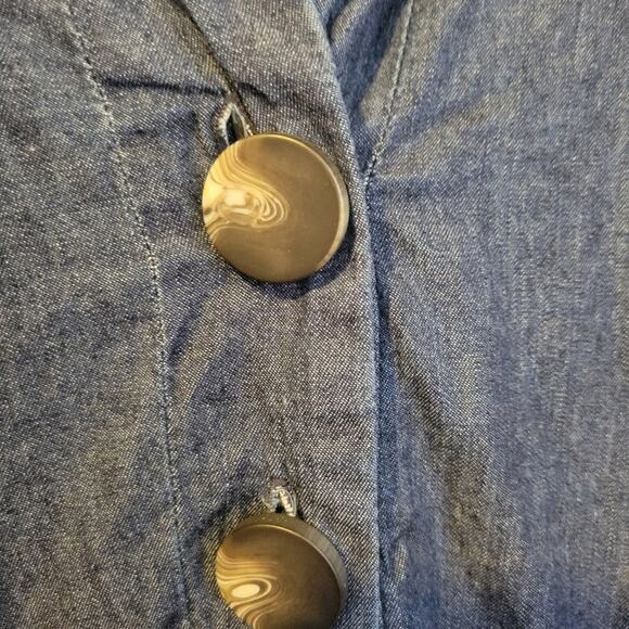 SALE-Millenium women's dark blue jean loose fitting pull over dress size 2x - Picture 7 of 11